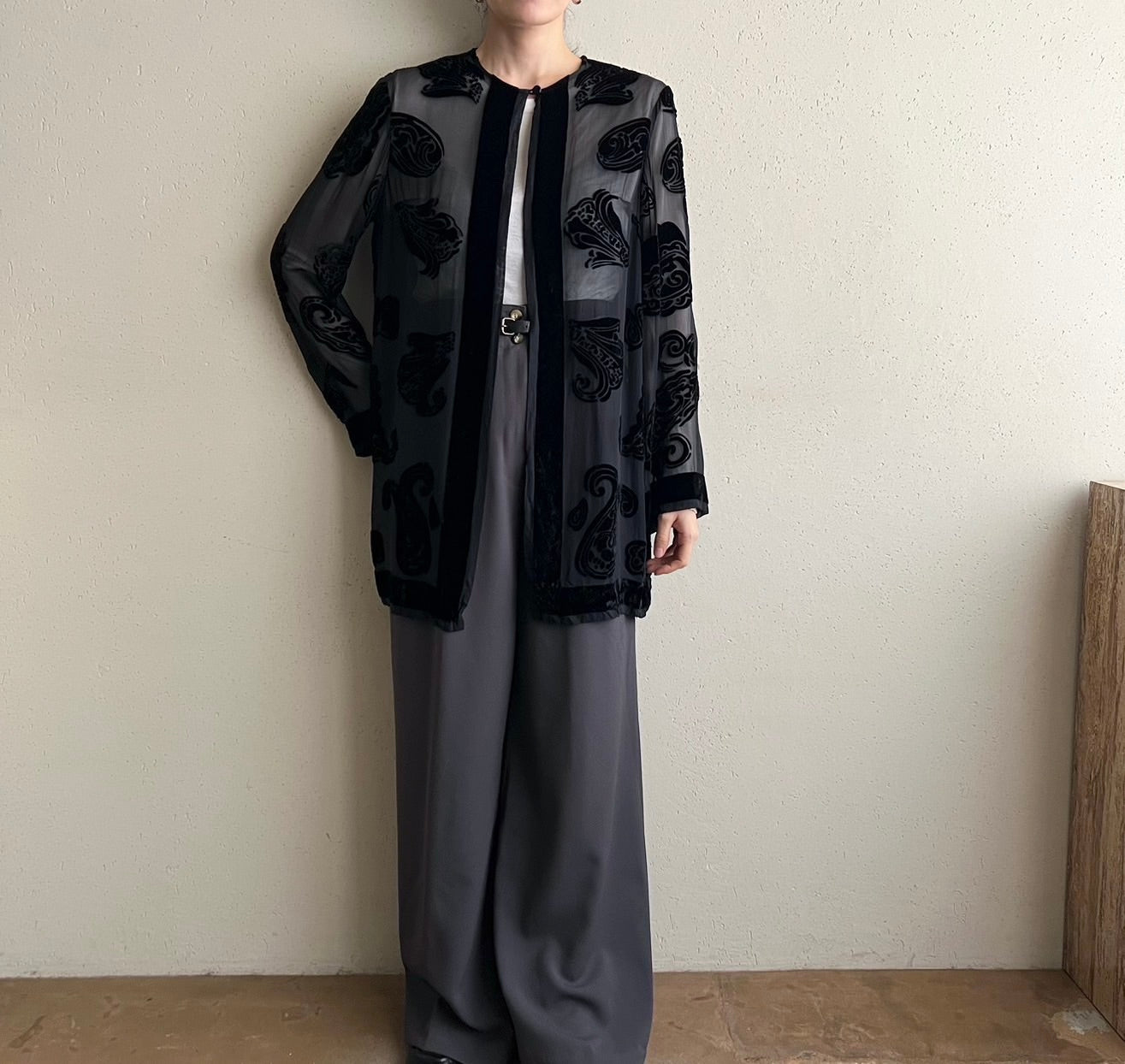 90s Sheer Design Robe