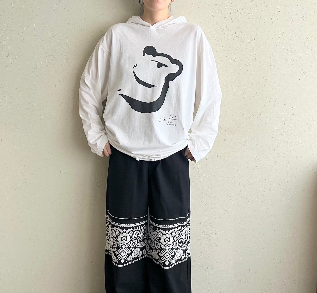 90s Printed Long Sleeves T-shirt Made in Australia