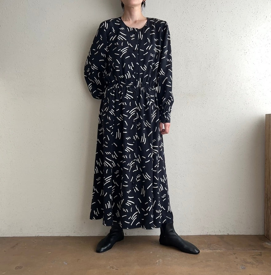 90s Printed Dress