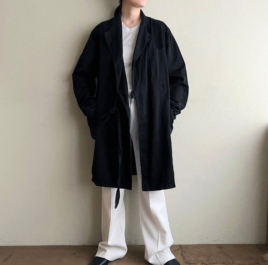 90s Black Belted Jacket