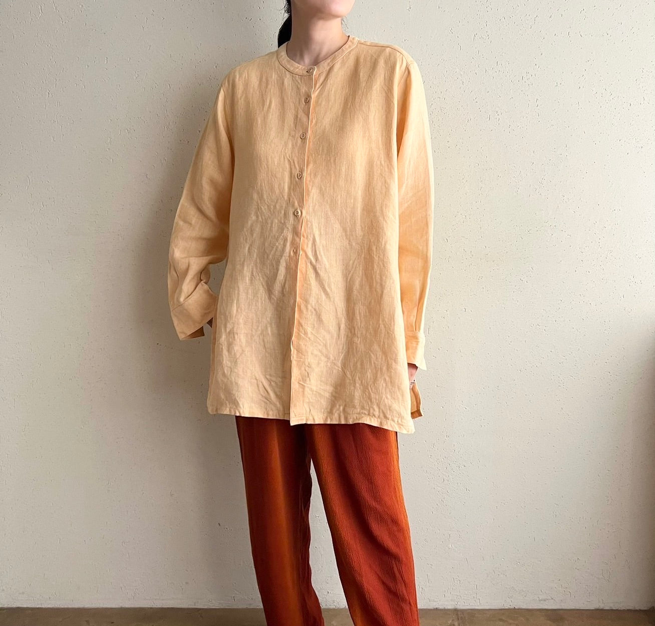 90s Linen Blouse