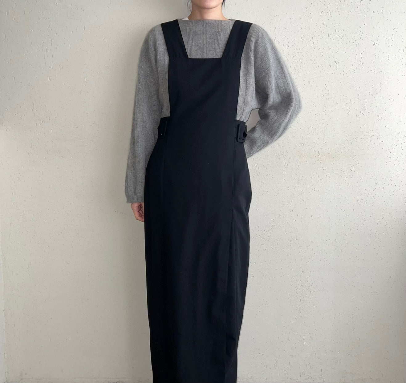 90s Black Design Dress