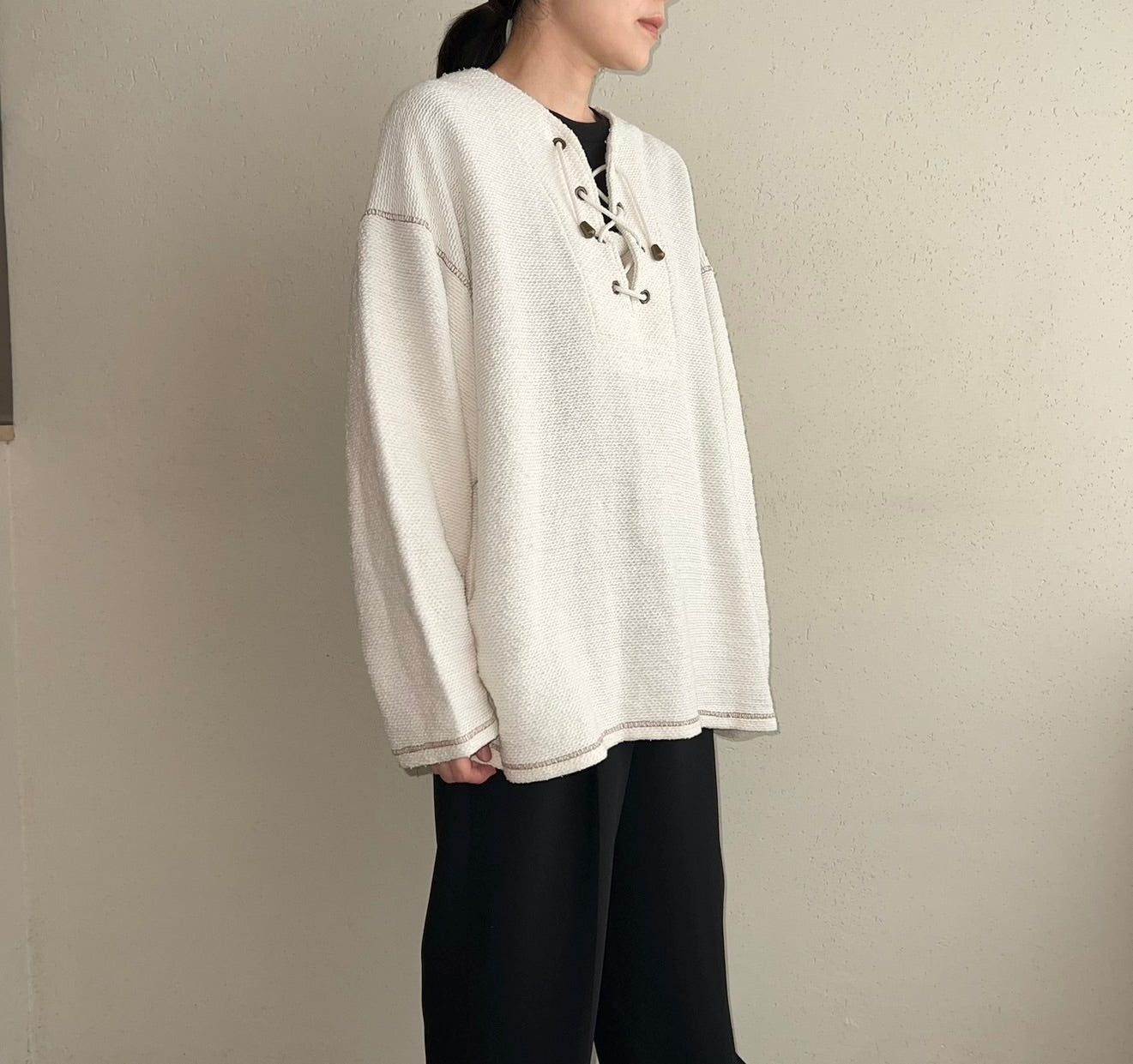 90s Lace Up Top