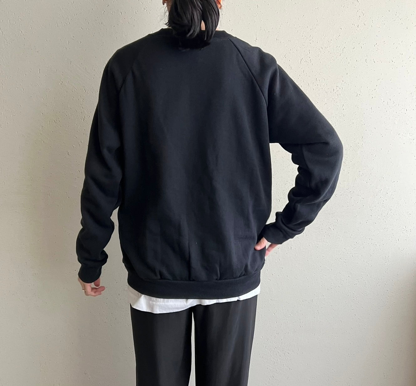 90s Black Sweater Made in USA Dead Stock