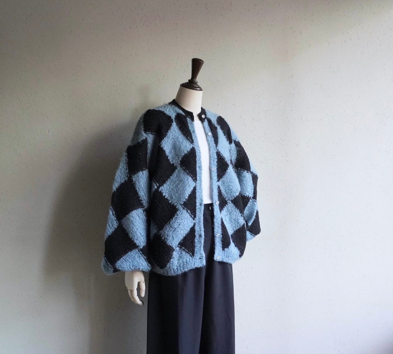 80s Pattern Knit Cardigan