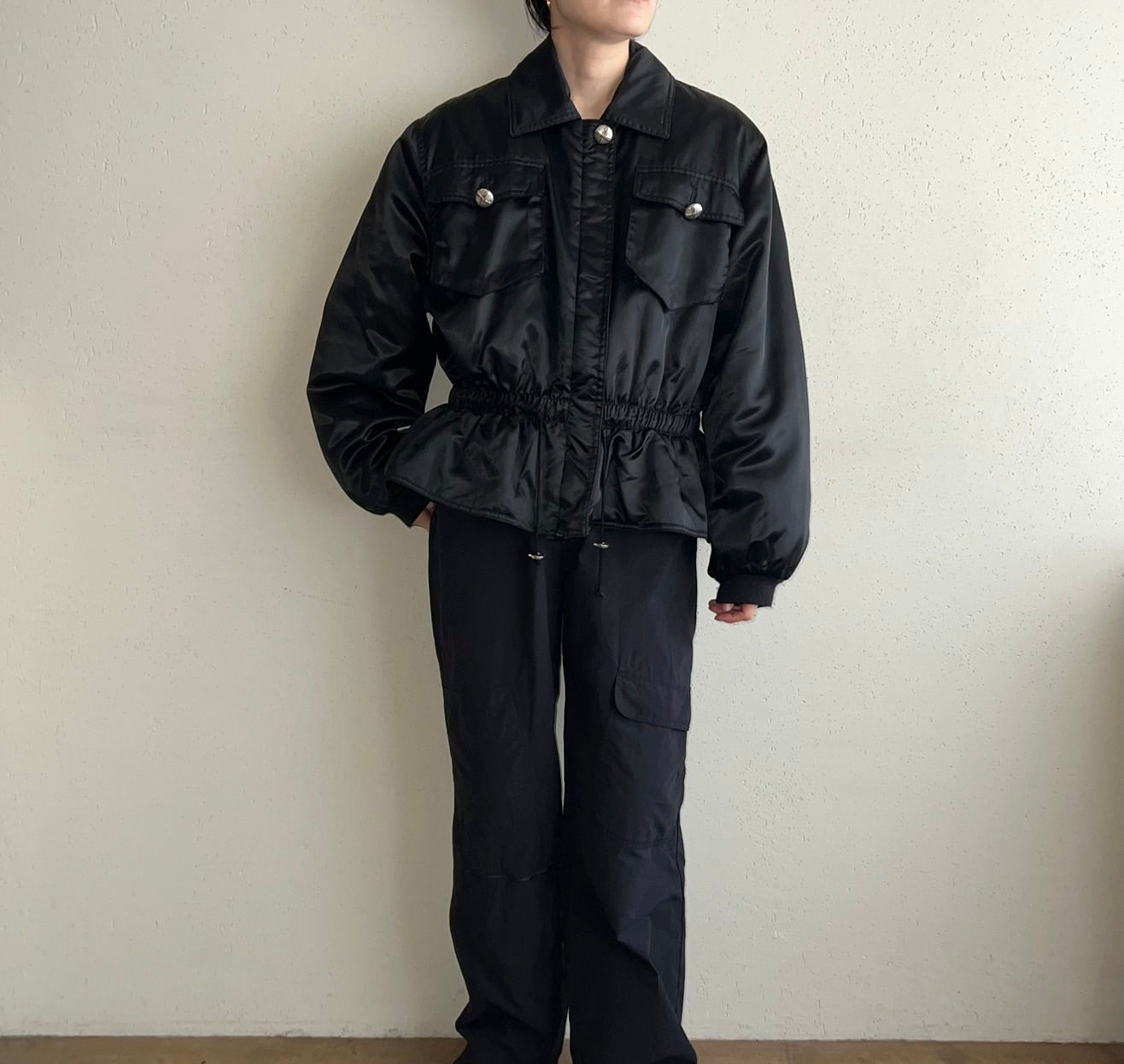 90s Black Design Jacket Made in Italy
