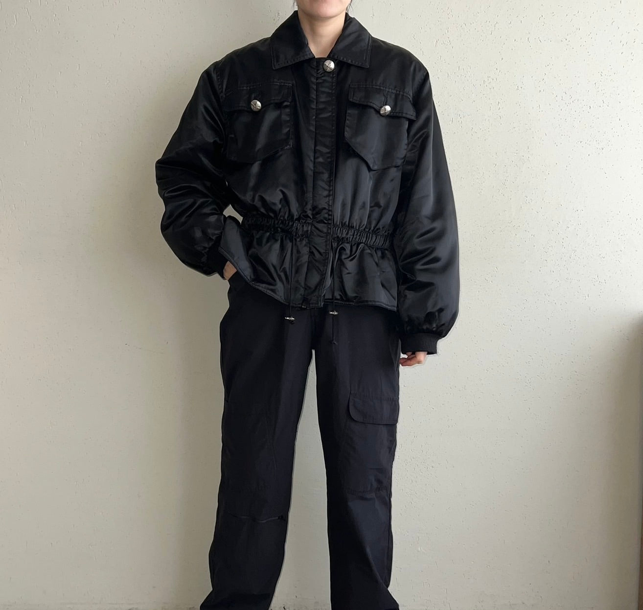 90s Black Design Jacket Made in Italy