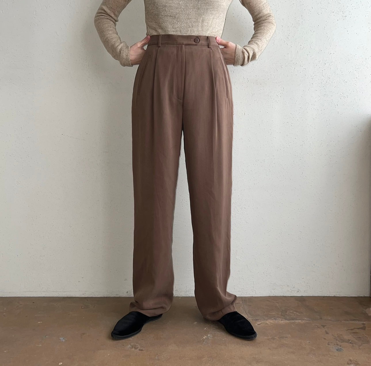 90s "ANN TAYLOR" Silk Two-Piece