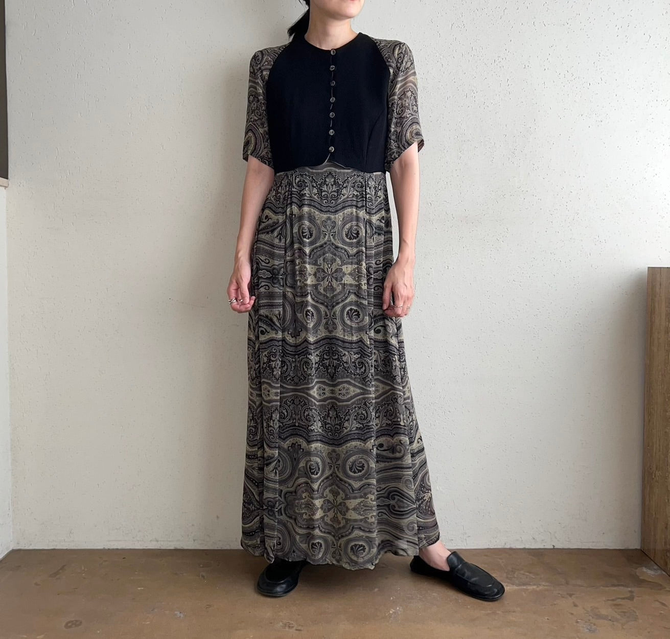 90s Rayon Dress Made in Italy