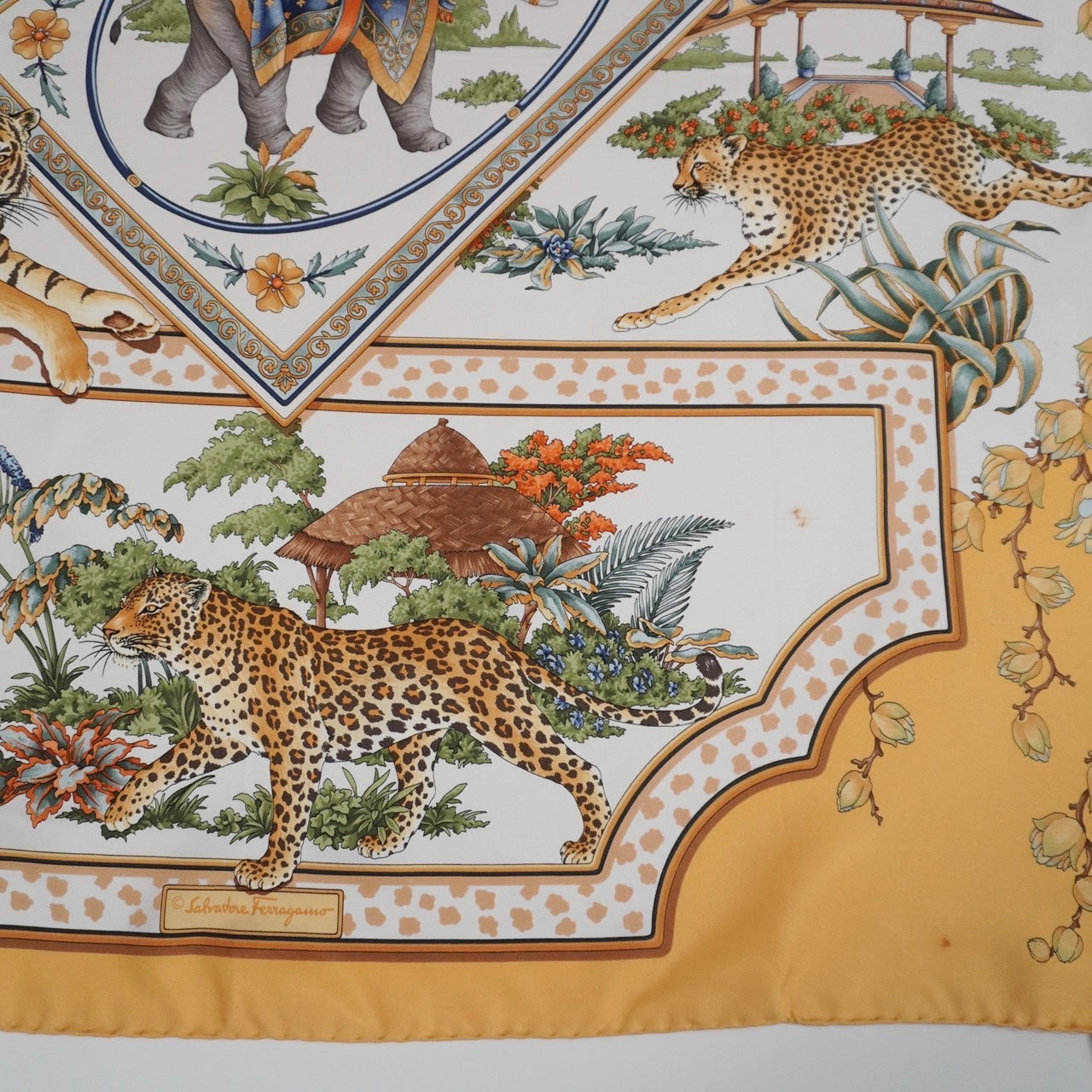 ”Salvatore Ferragamo” Silk Scarf Made in Italy