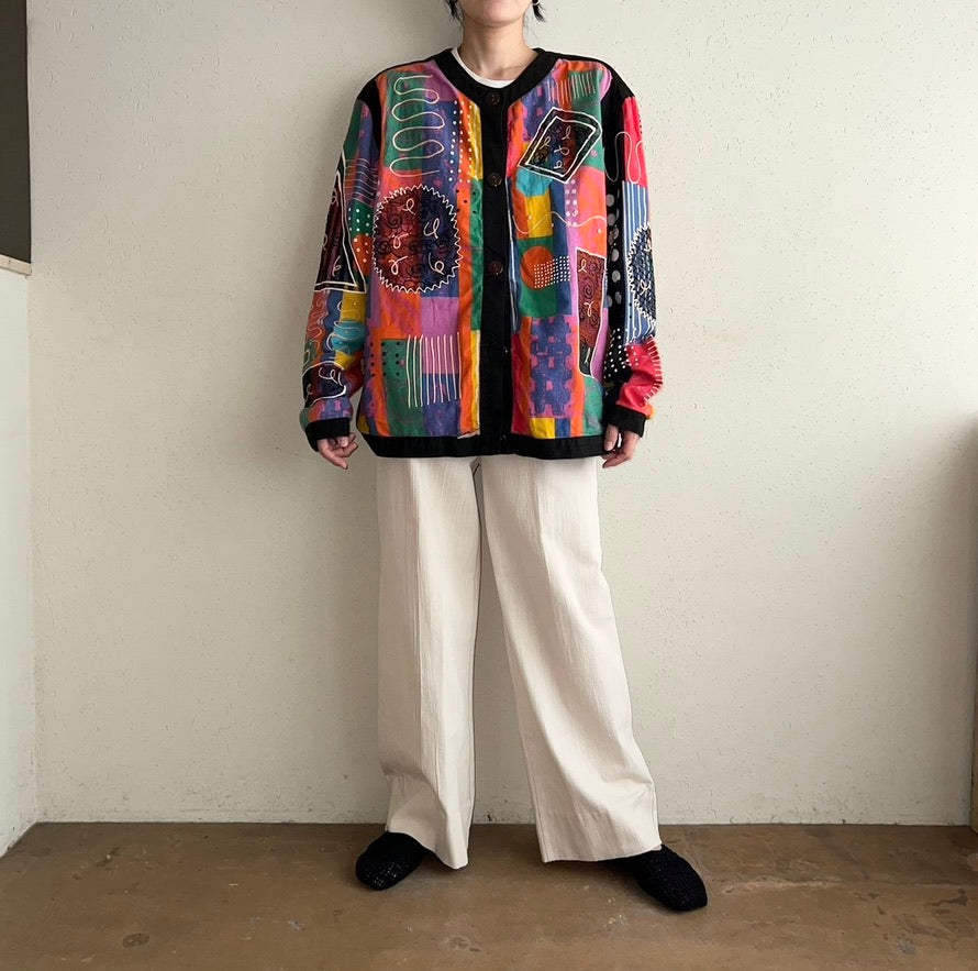 80s Cotton Design Jacket Made in USA