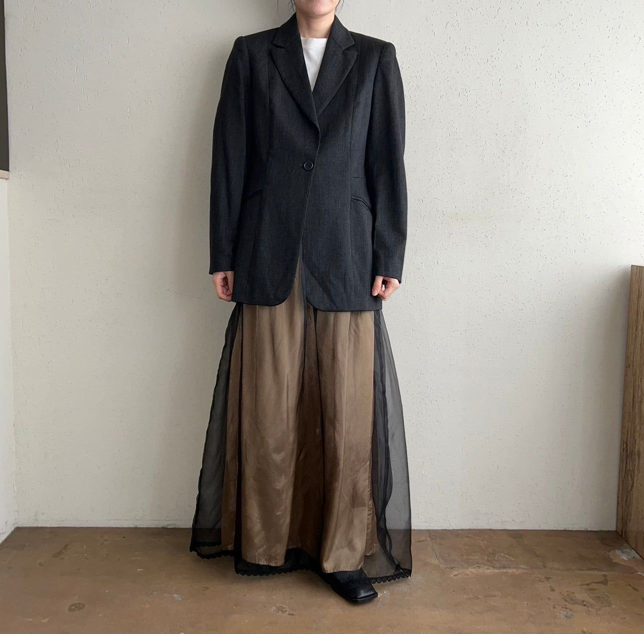 90s Sheer Skirt Made in USA