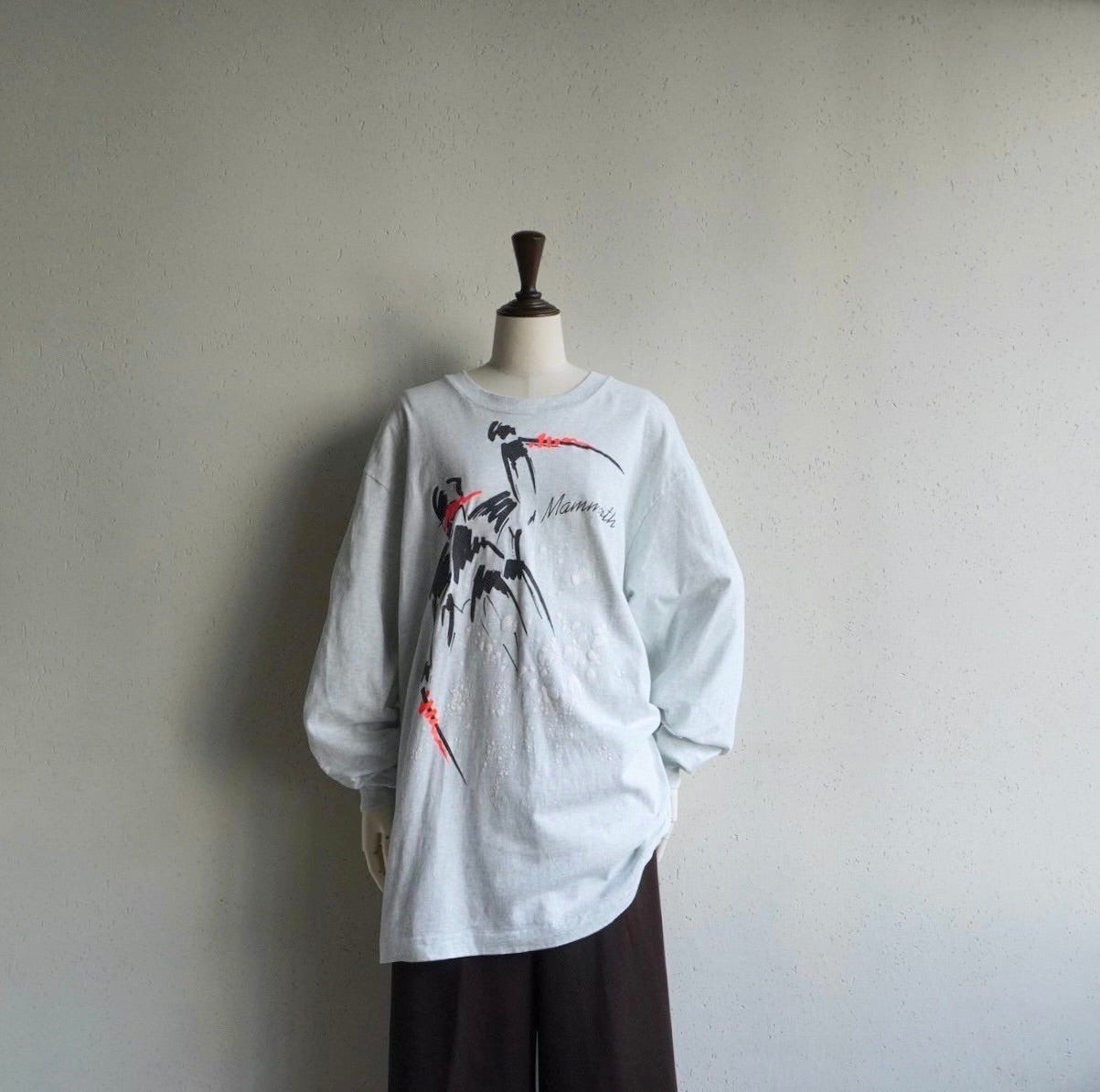 90s Printed Long Sleeves T-shirt Made in USA