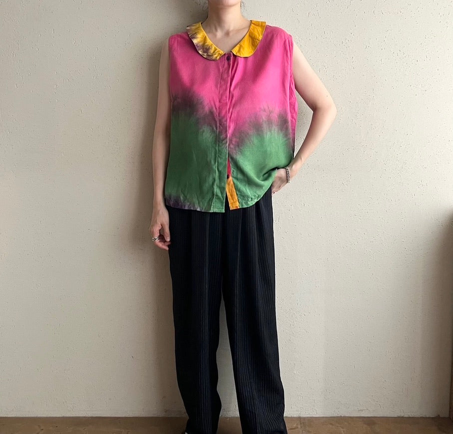90s Tie Dye Blouse