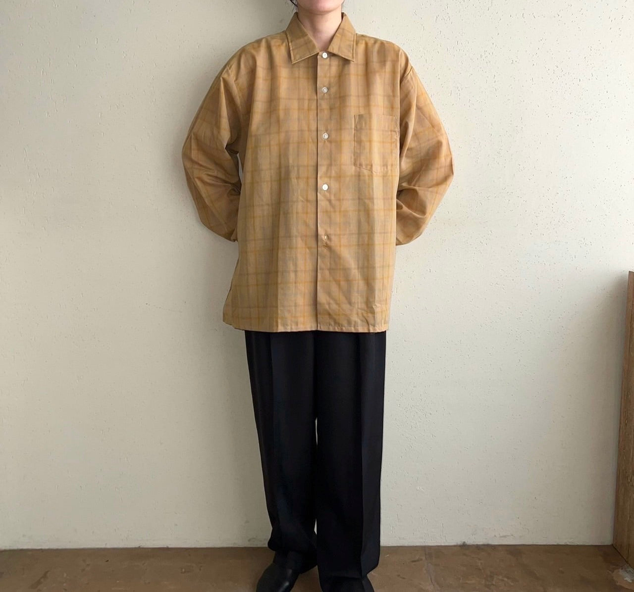 60s"B.V.D." Plaid Shirt