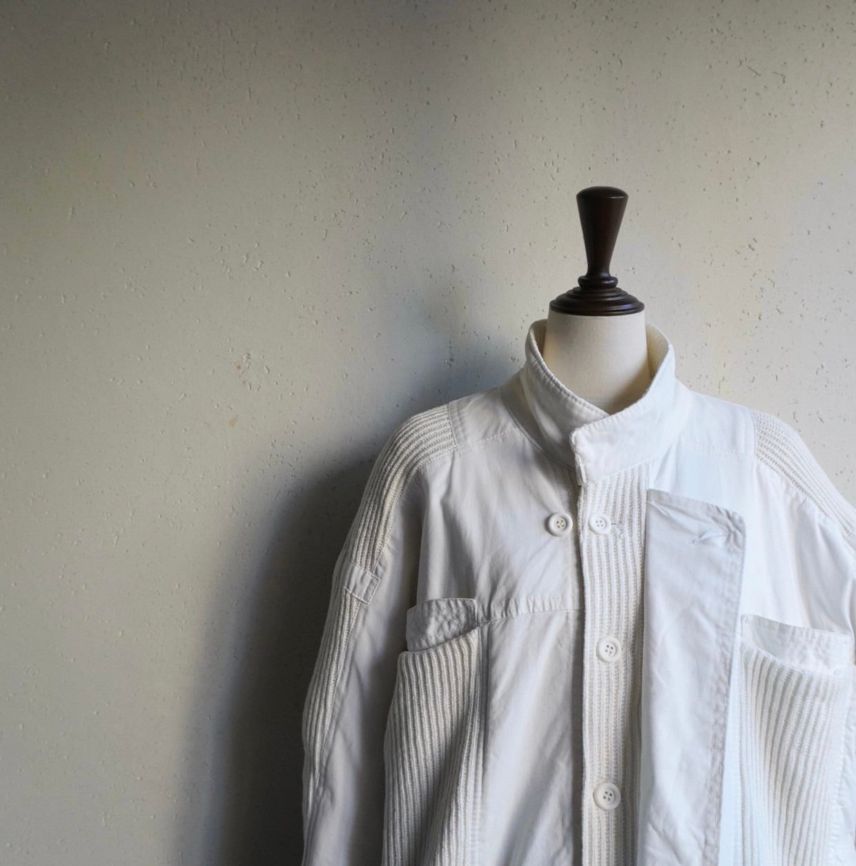 80s Ribbed Design Jacket Made in Italy