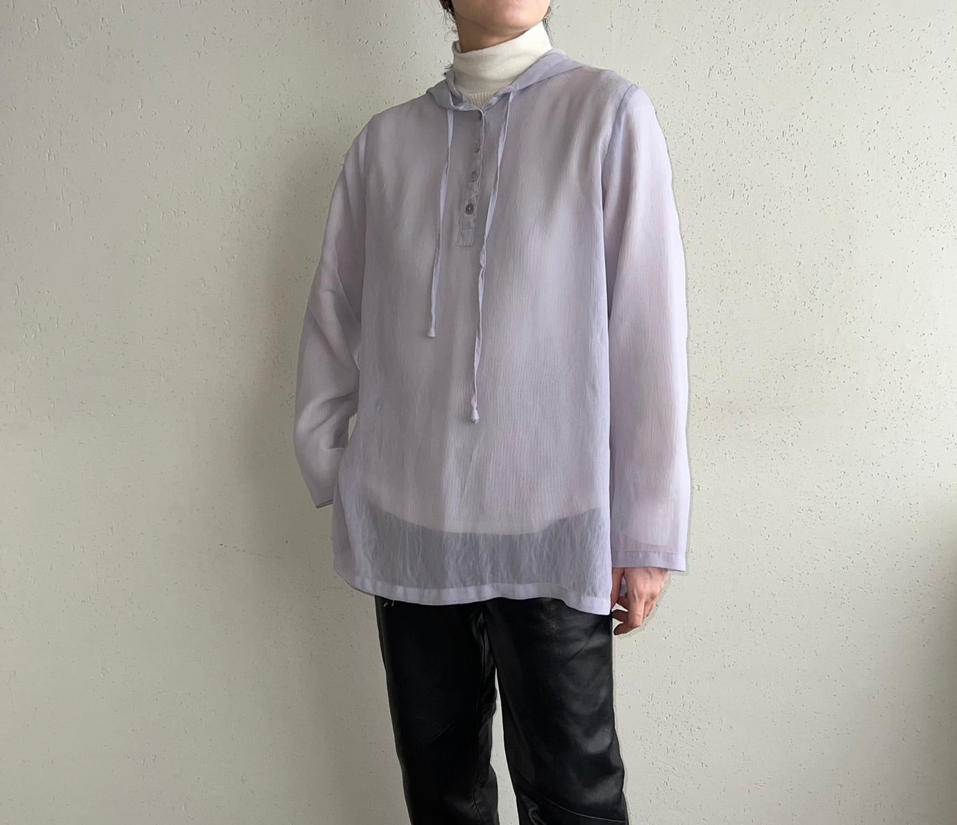 90s Purple Sheer Top