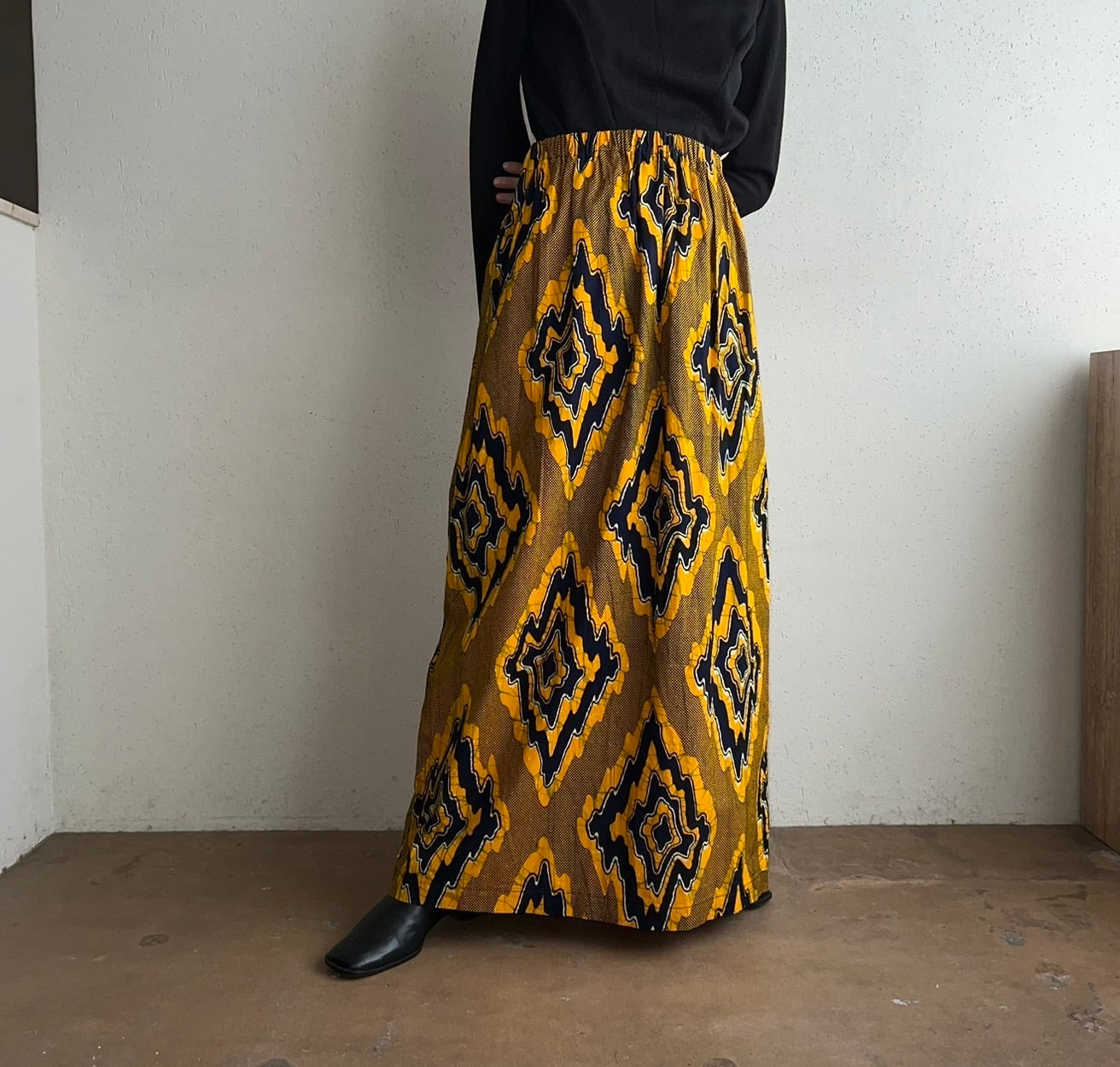 70s Printed Maxi Skirt
