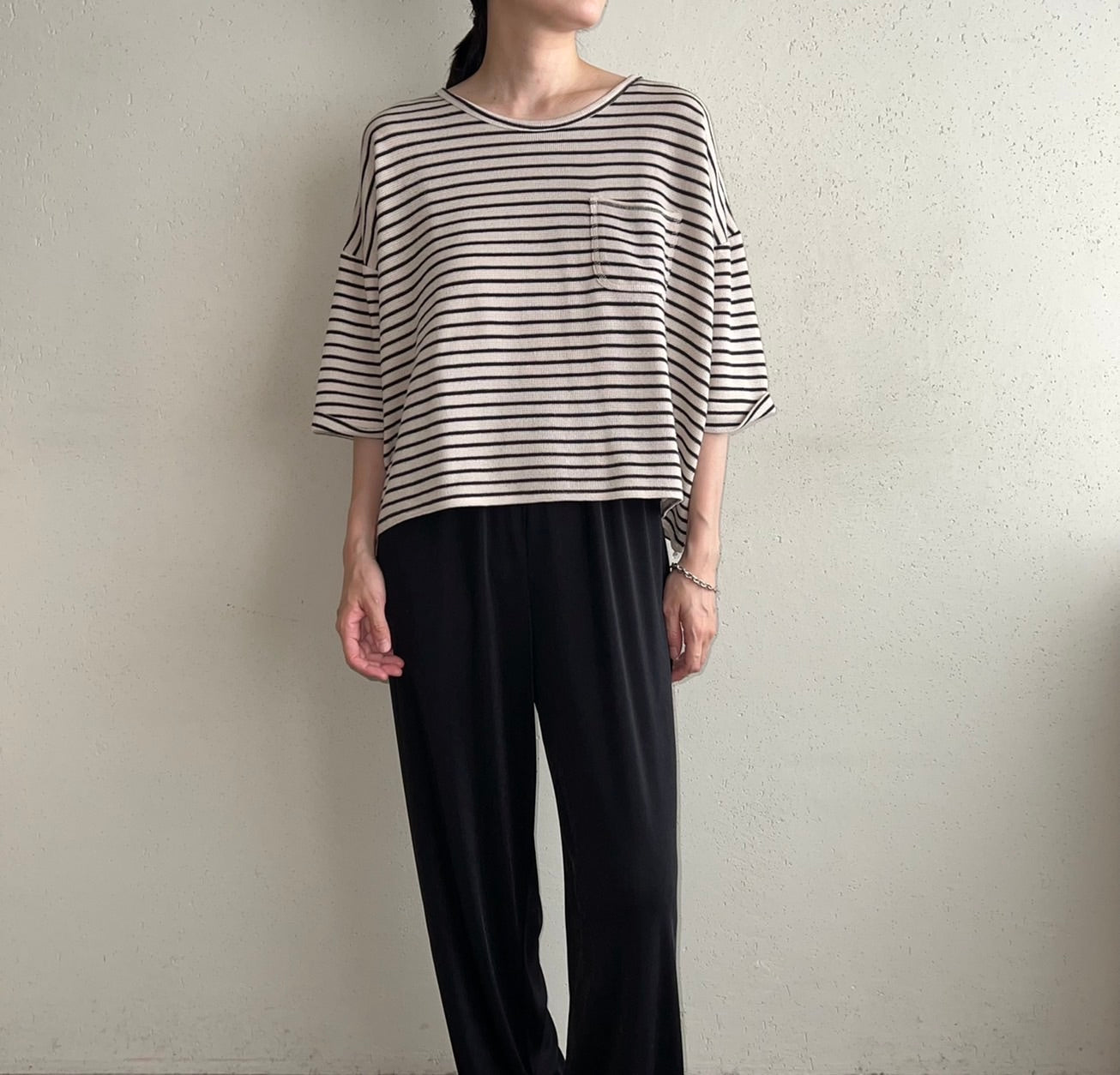 90s Striped Boxy Top