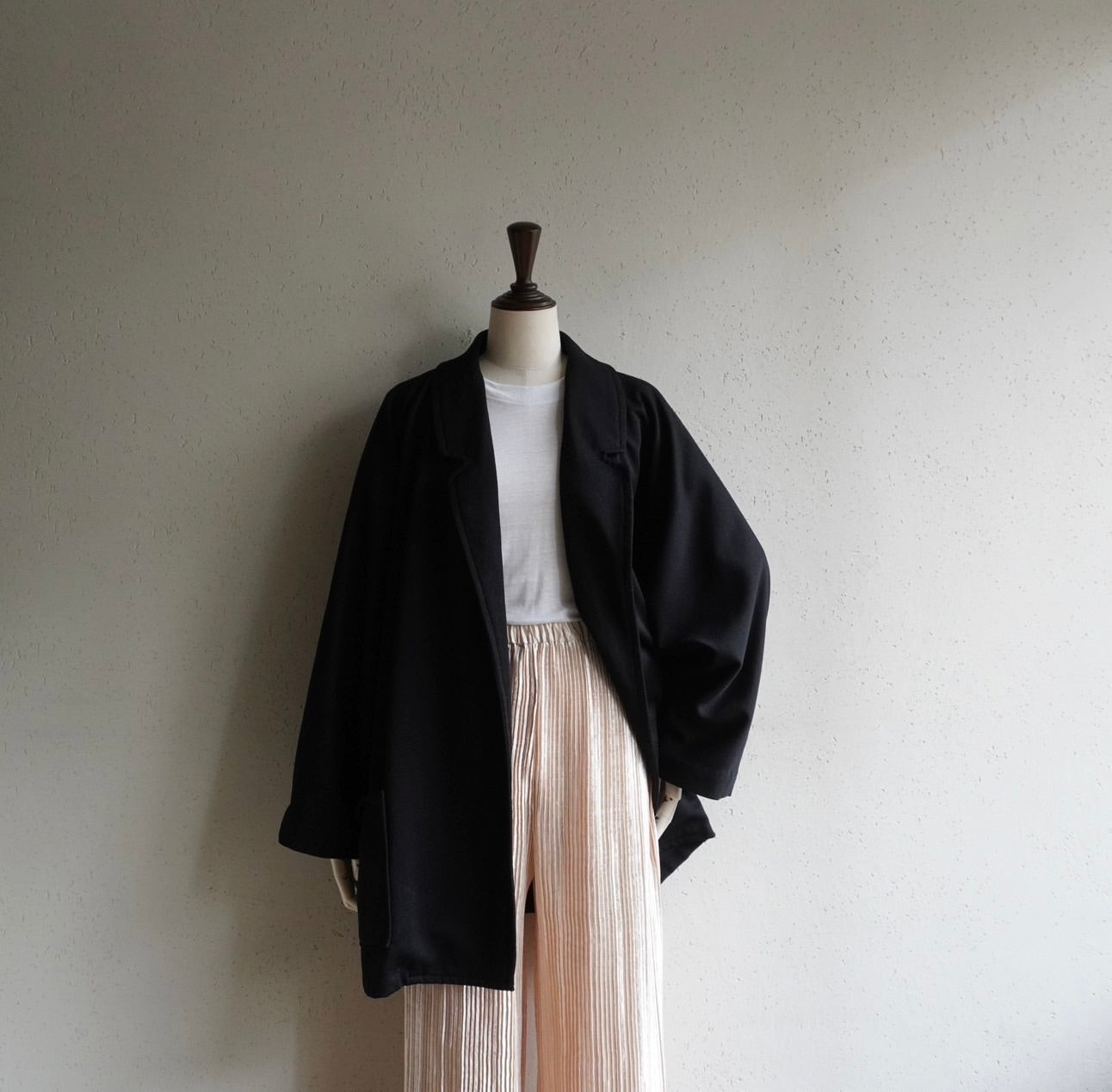 90s Black Dolman Sleeve Jacket