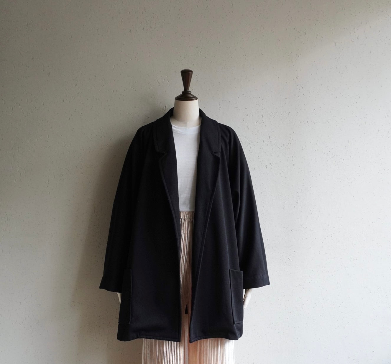 90s Black Dolman Sleeve Jacket