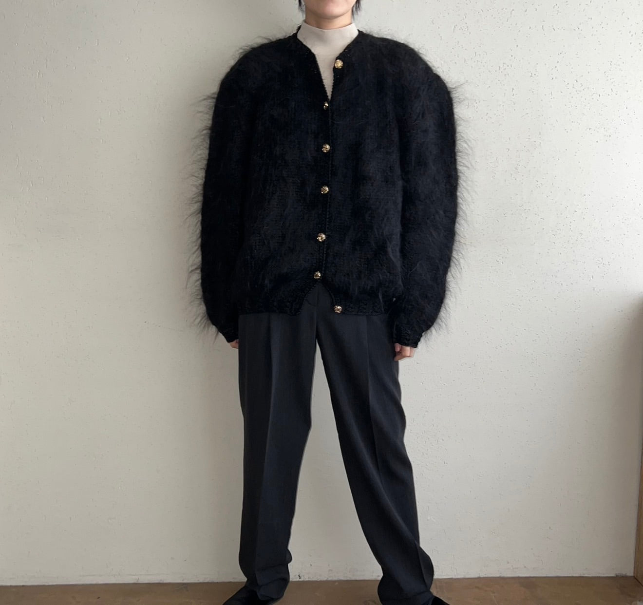90s Mohair Knit Cardigan Made in Italy