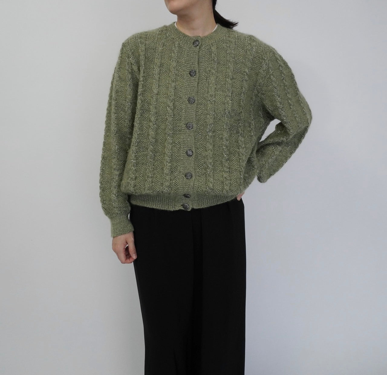 80s Design Knit Cardigan
