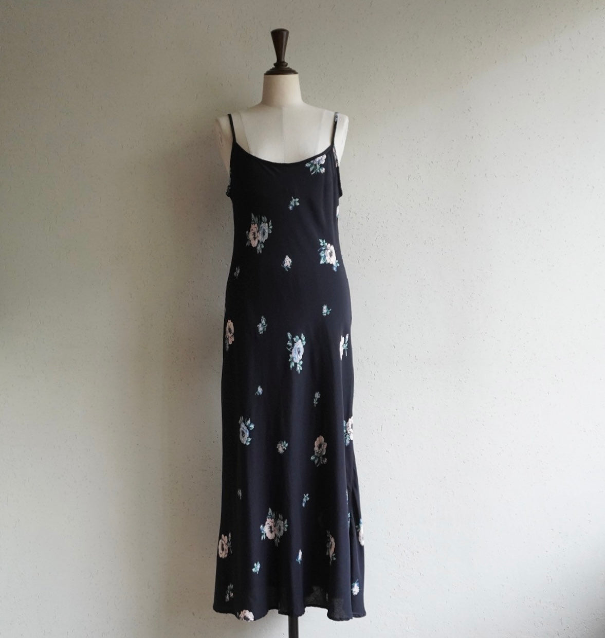 90s Floral Print Maxi Dress Made in USA