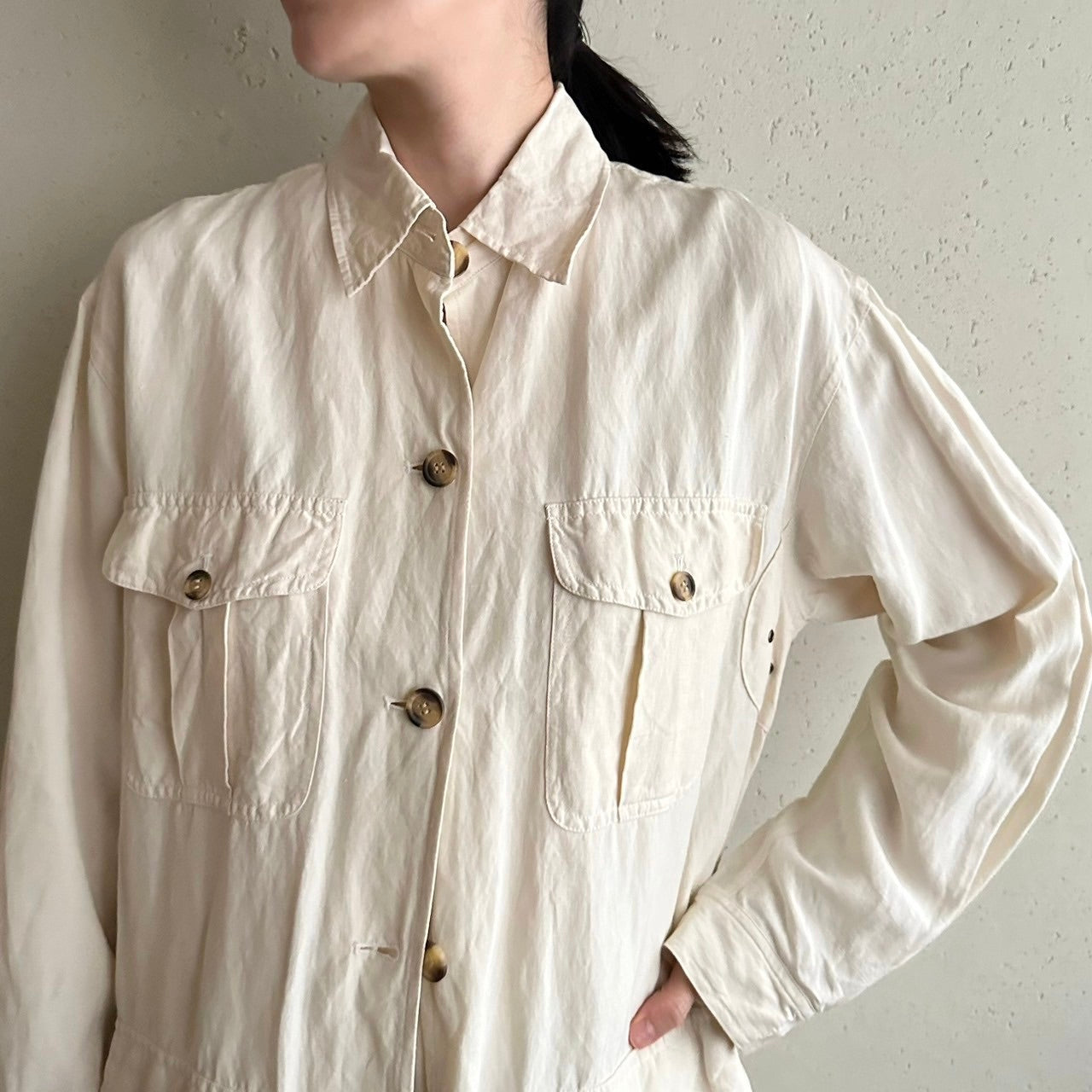 90s Silk Belted Jacket