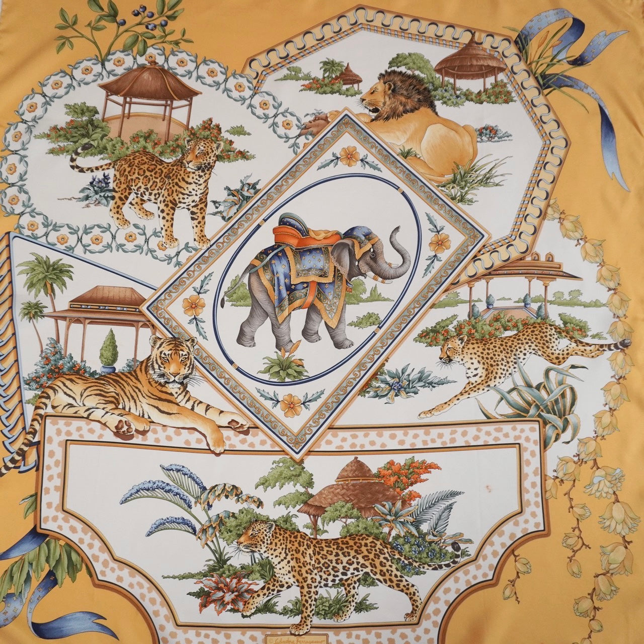 ”Salvatore Ferragamo” Silk Scarf Made in Italy