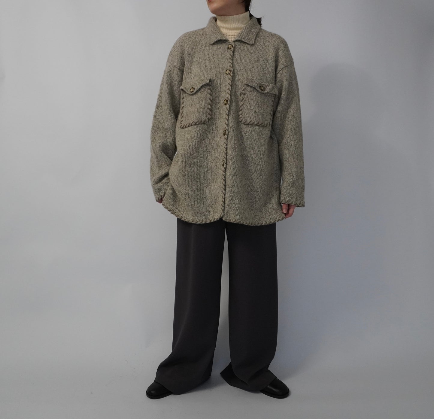 90s "EDDIE BAUER" Knit Cardigan