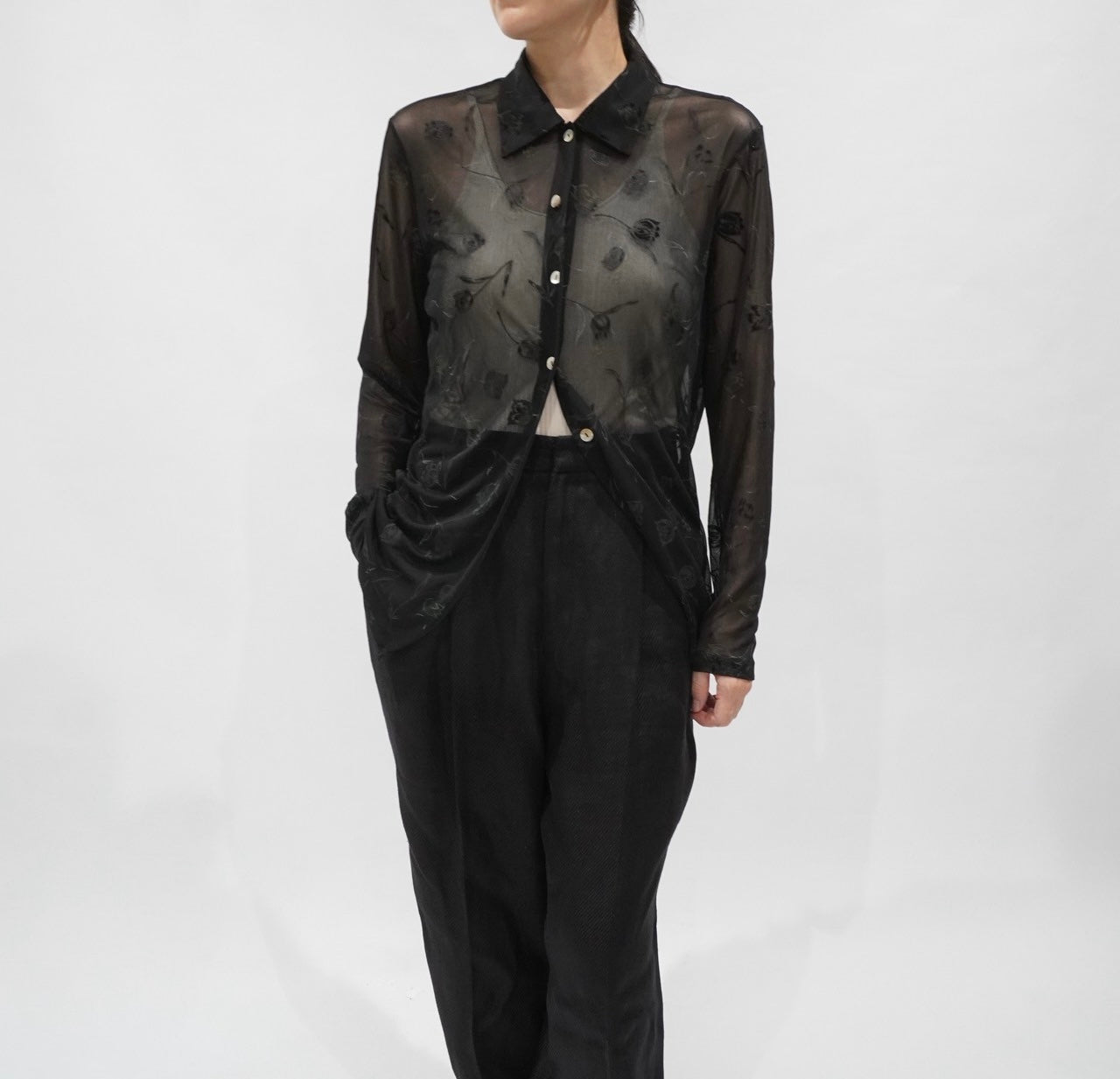 90s Sheer Design Shirt