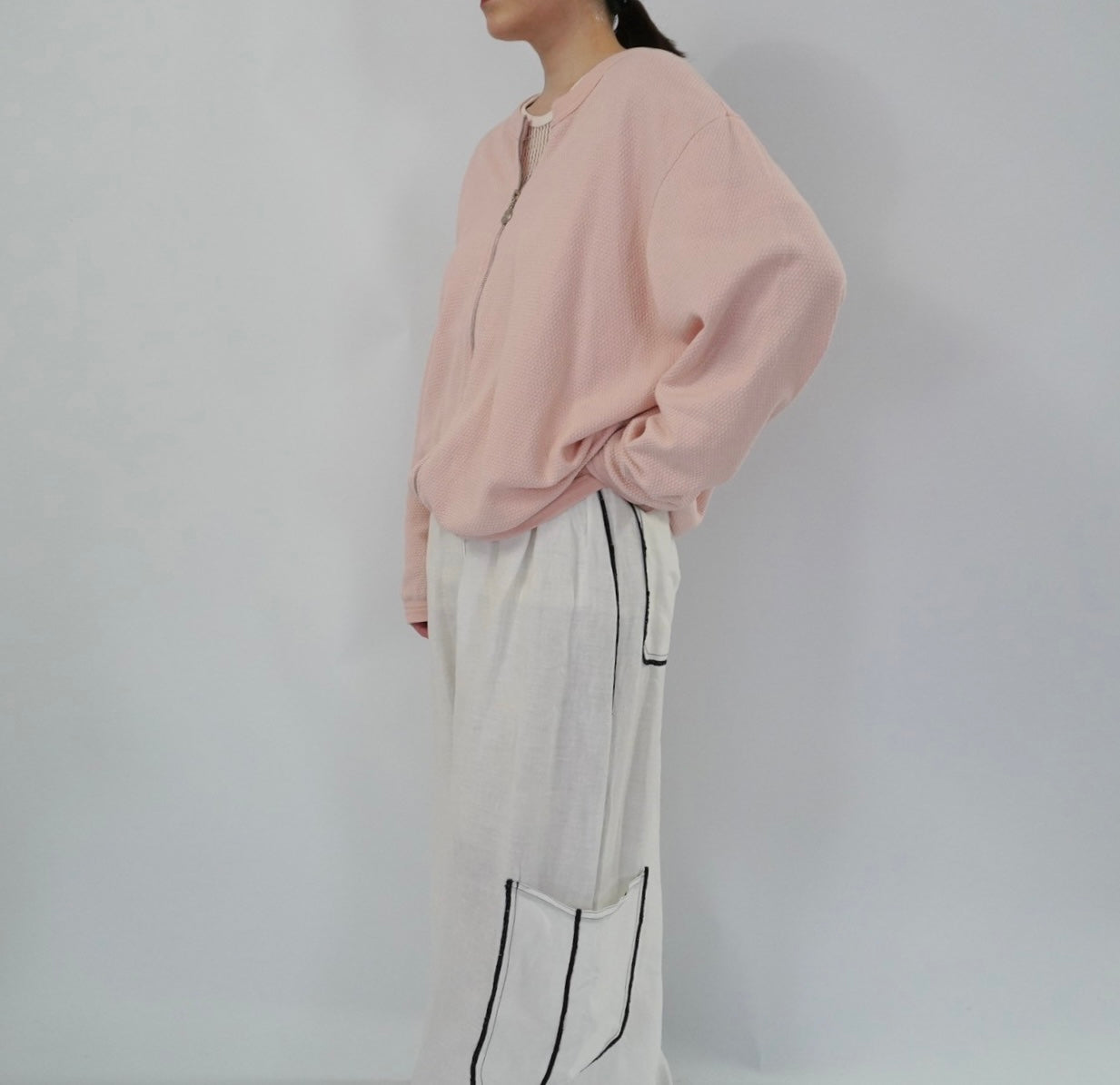 90s Zipped Sweater Made in USA