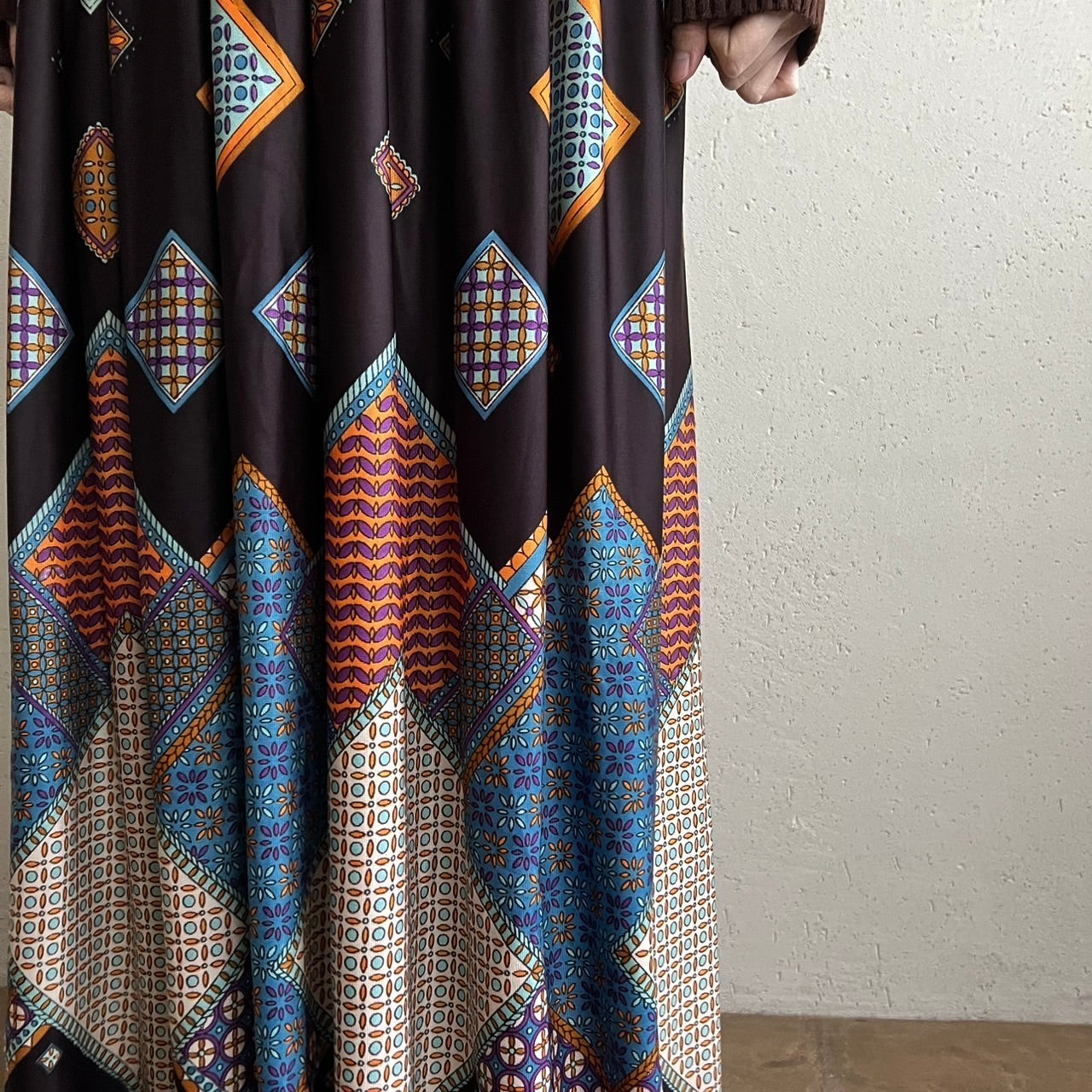 70s Printed Skirt
