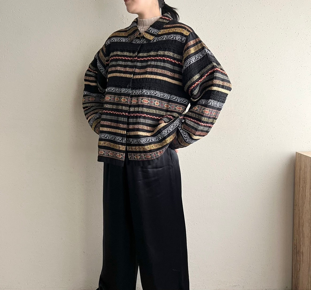 90s Design Silk Jacket