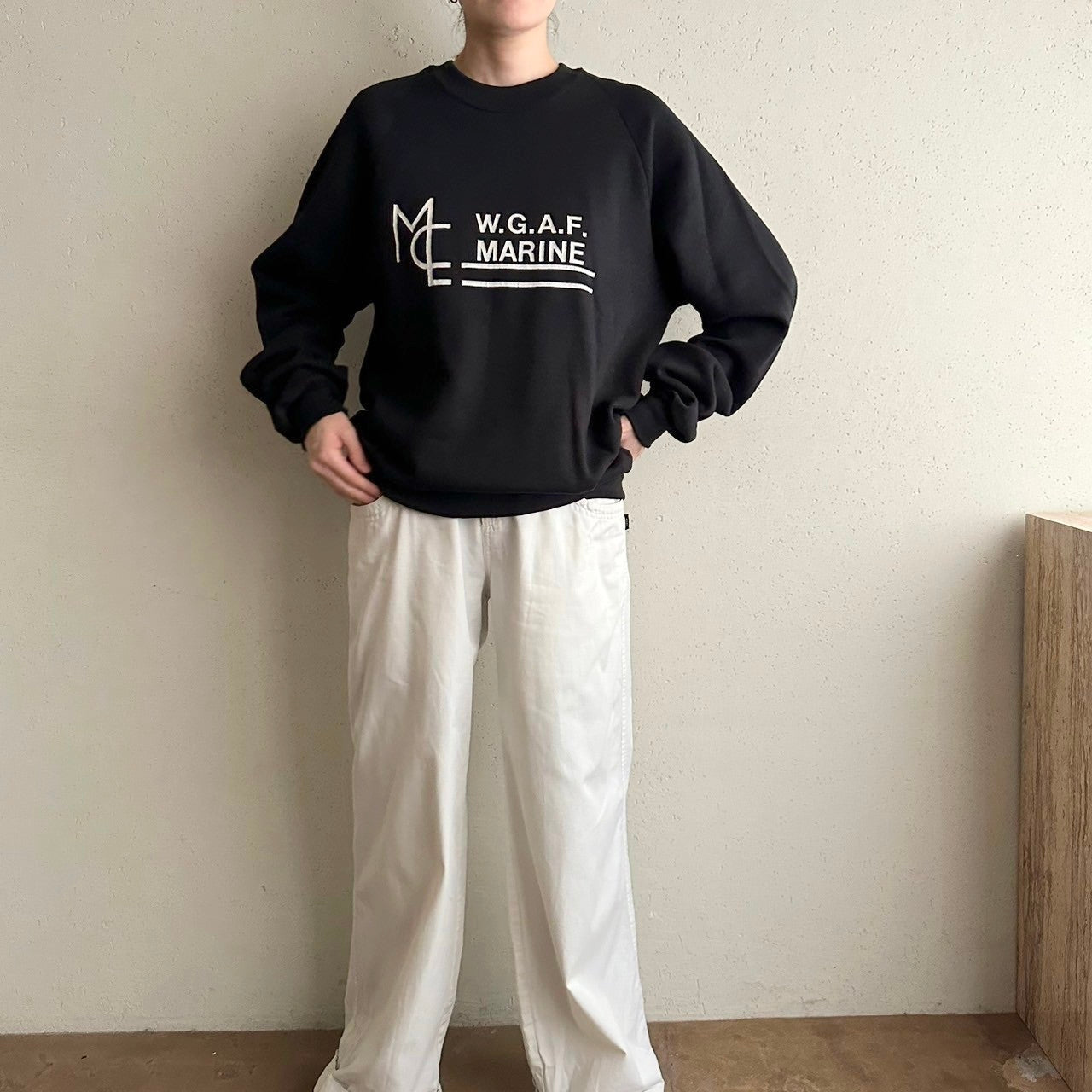 90s Printed Sweater Made in USA Dead Stock