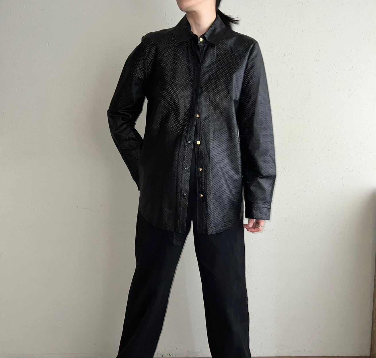 90s Leather Shirt