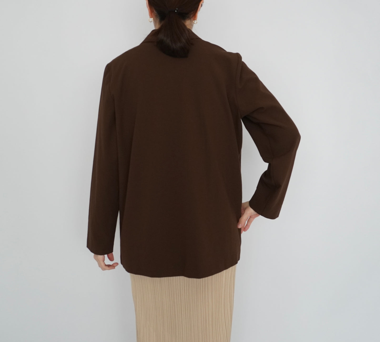90s Brown Shirt, Jacket Made in USA