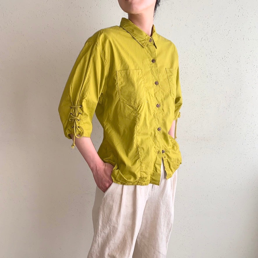 90s EURO Lace Up Shirt