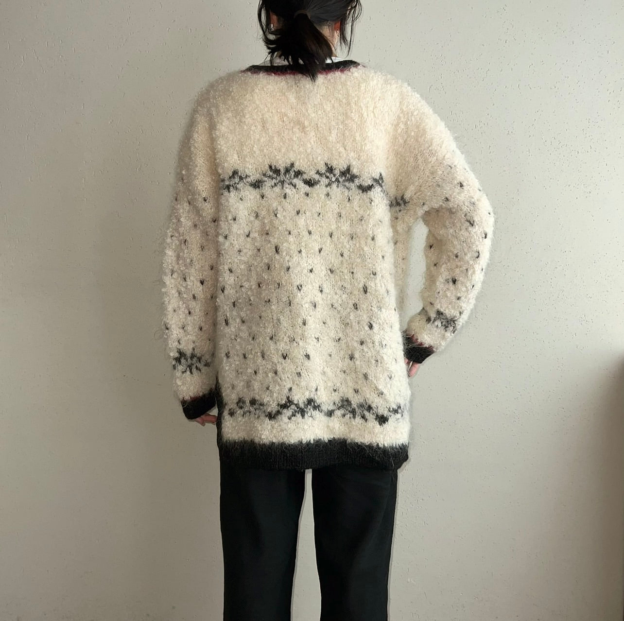 90s Mohair Hand Knit Cardigan