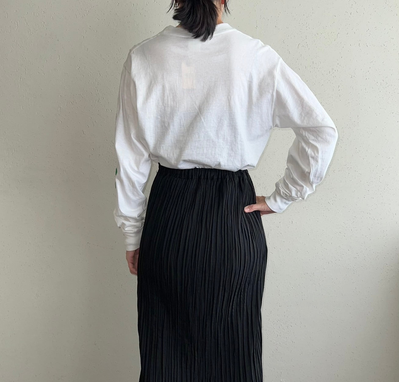80s Printed Long Sleeves T-shirt Made in USA