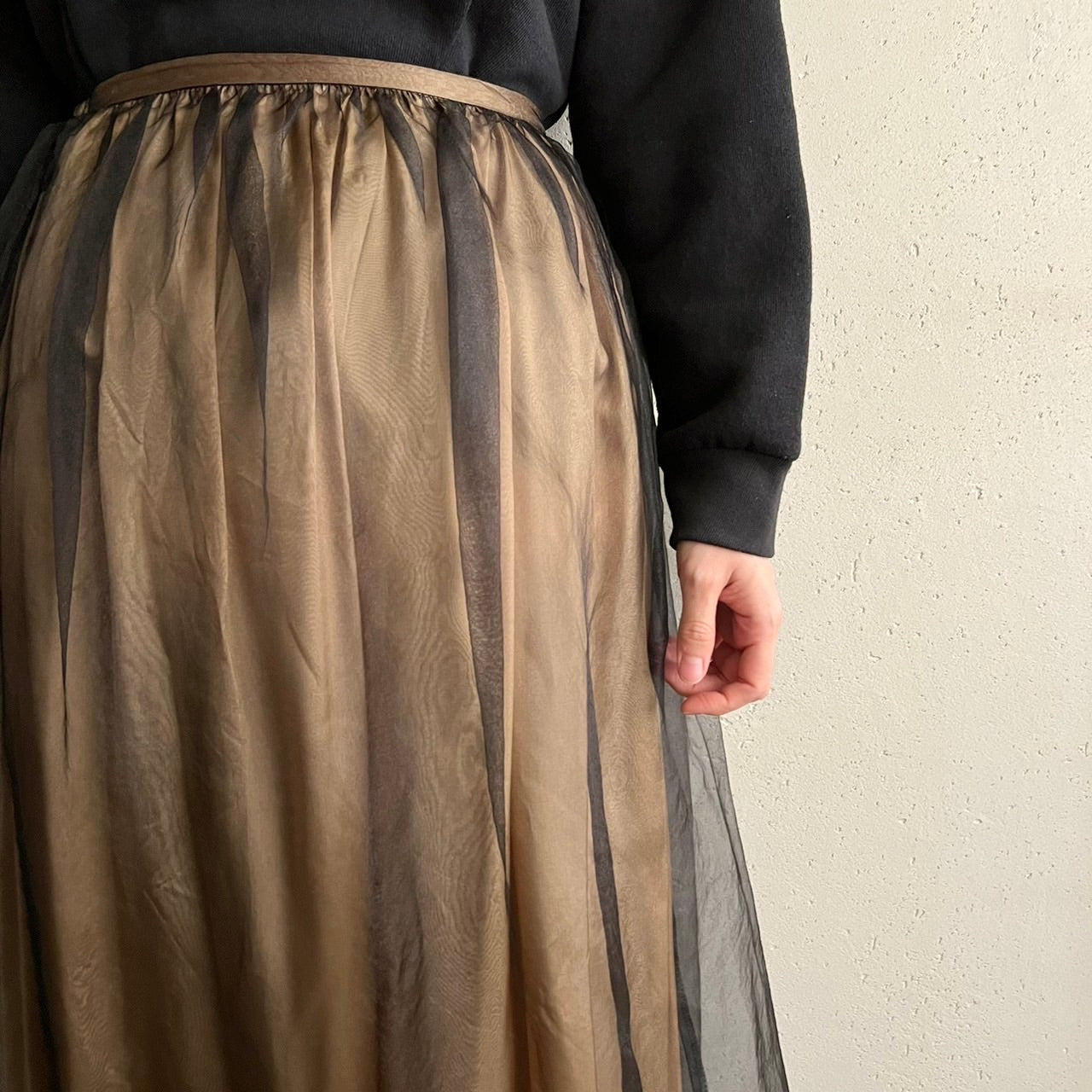 90s Sheer Skirt Made in USA