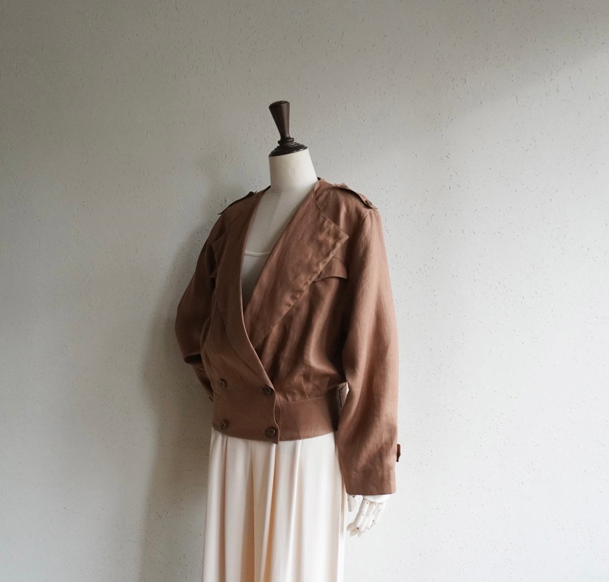 80s Linen Jacket Made in Italy