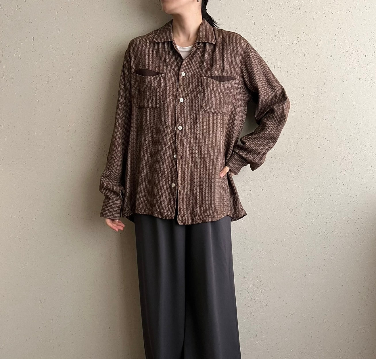 60s "SPIRE" Pattern shirt