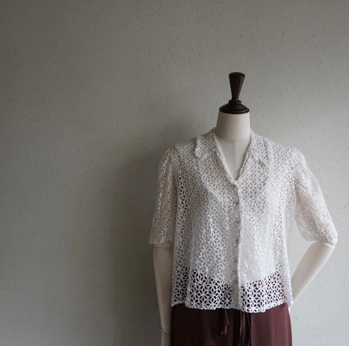 40s Eyelet Lace Shirt