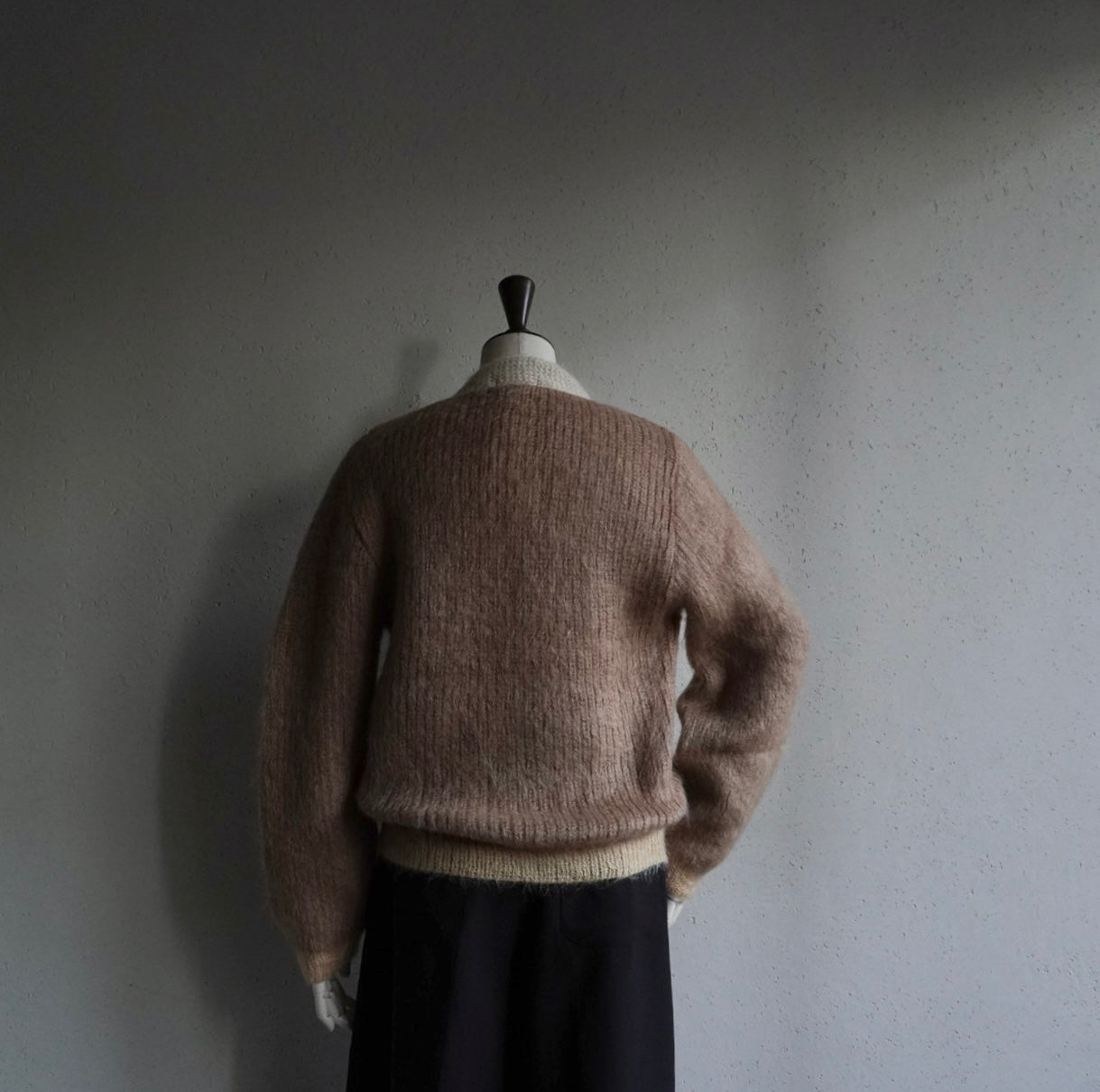 70s V Neck Mohair Knit