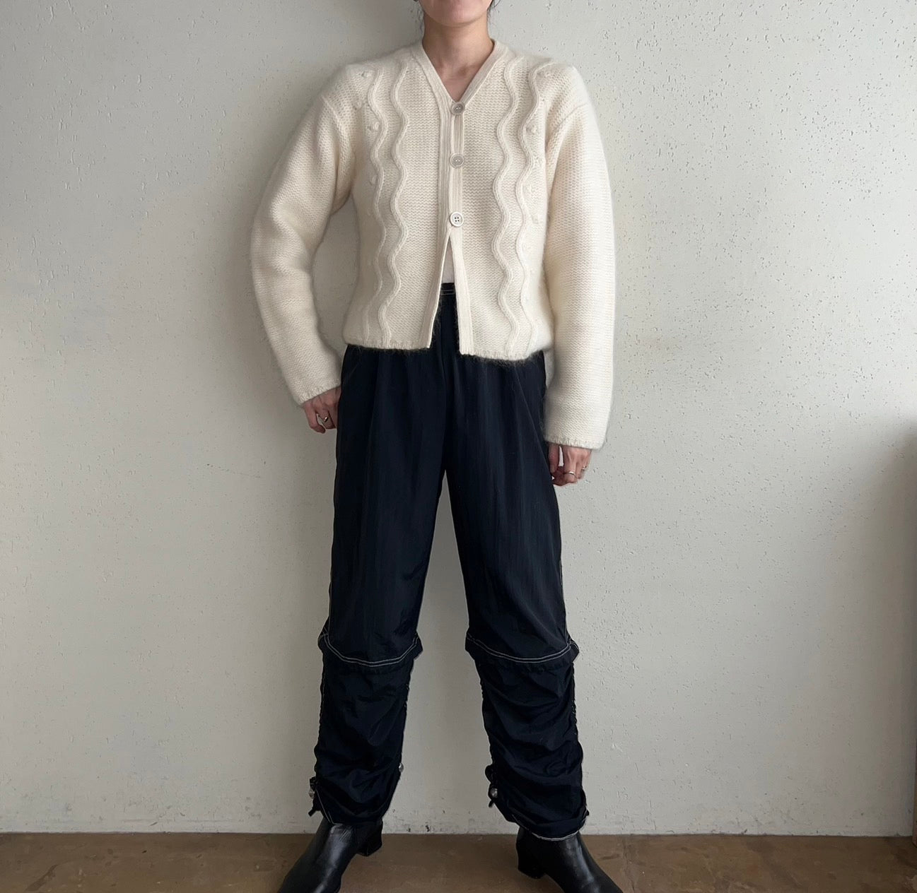 90s Angora Mohair Knit Cardigan Made in Spain