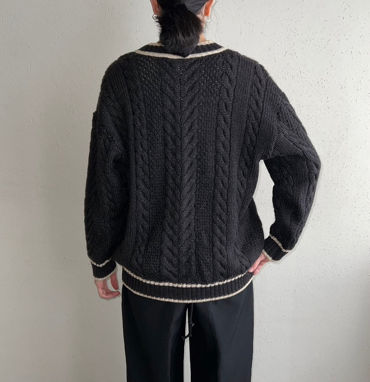 90s V Neck Knit Made in Italy