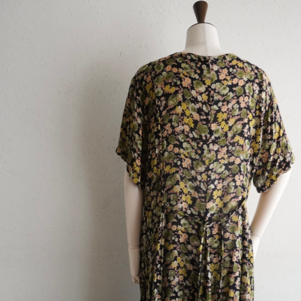 90s Printed Rayon Dress