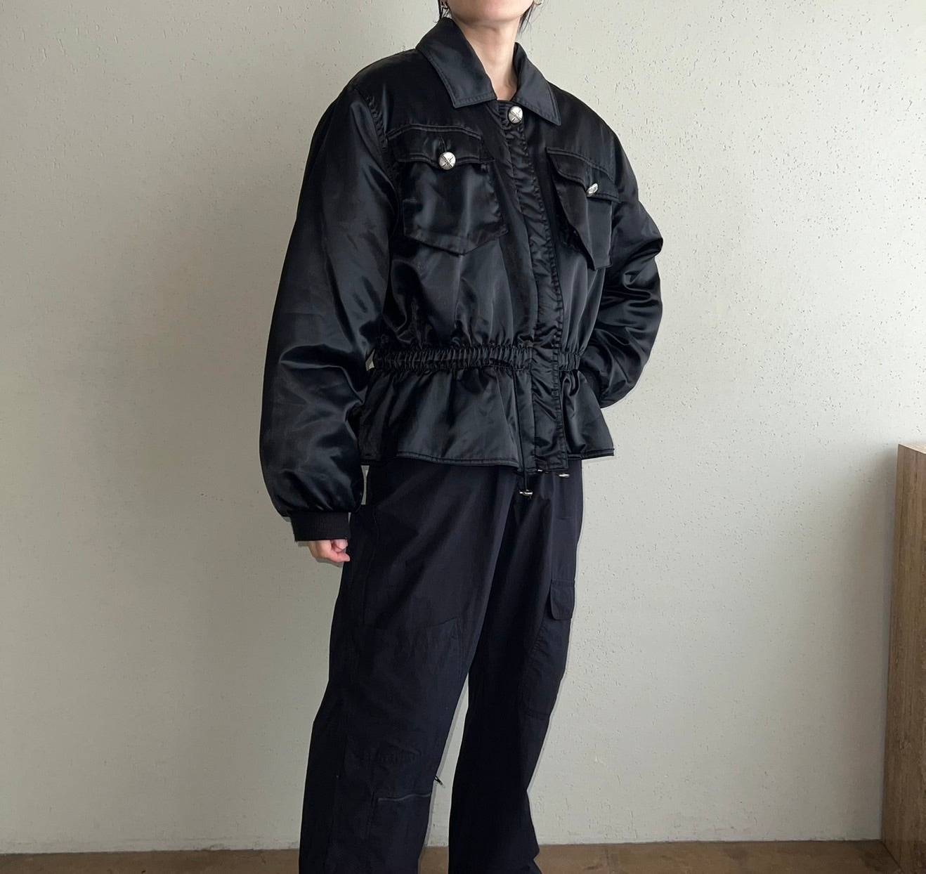 90s Black Design Jacket Made in Italy